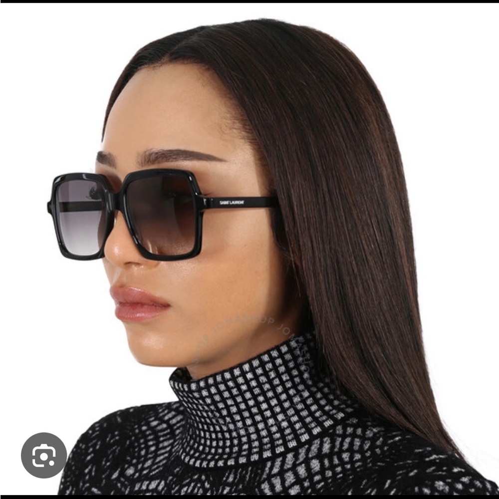 Saint Laurent Dark Tinted Square Sunglasses